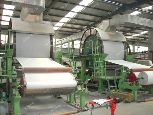 آلة صنع ورق التواليت Haiyang 56KW 1092mm 2 T / D